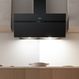 CIARRA 90cm Frosted Glass Angled Cooker Hood Anti-Fingerprint A+++ Wifi & Touch Control CBCG9736H-G