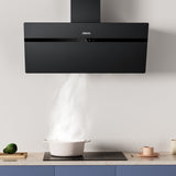 CIARRA 90cm Frosted Glass Angled Cooker Hood Anti-Fingerprint A+++ Wifi & Touch Control CBCG9736H-G