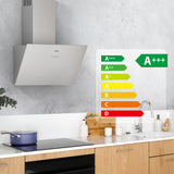 Ciarra 60cm Inclined Angled Cooker Hood Recirculation or Extraction Mode Stainless Steel Design CBCS6762A-OW