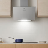 Ciarra 60cm Inclined Angled Cooker Hood Recirculation or Extraction Mode Stainless Steel Design CBCS6762A-OW