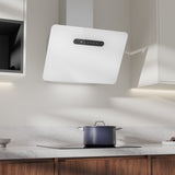 CIARRA 60cm Smart Glass Angled Cooker Hood CBCW6736K-OW
