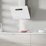 CIARRA 60cm Smart Glass Angled Cooker Hood CBCW6736K-OW