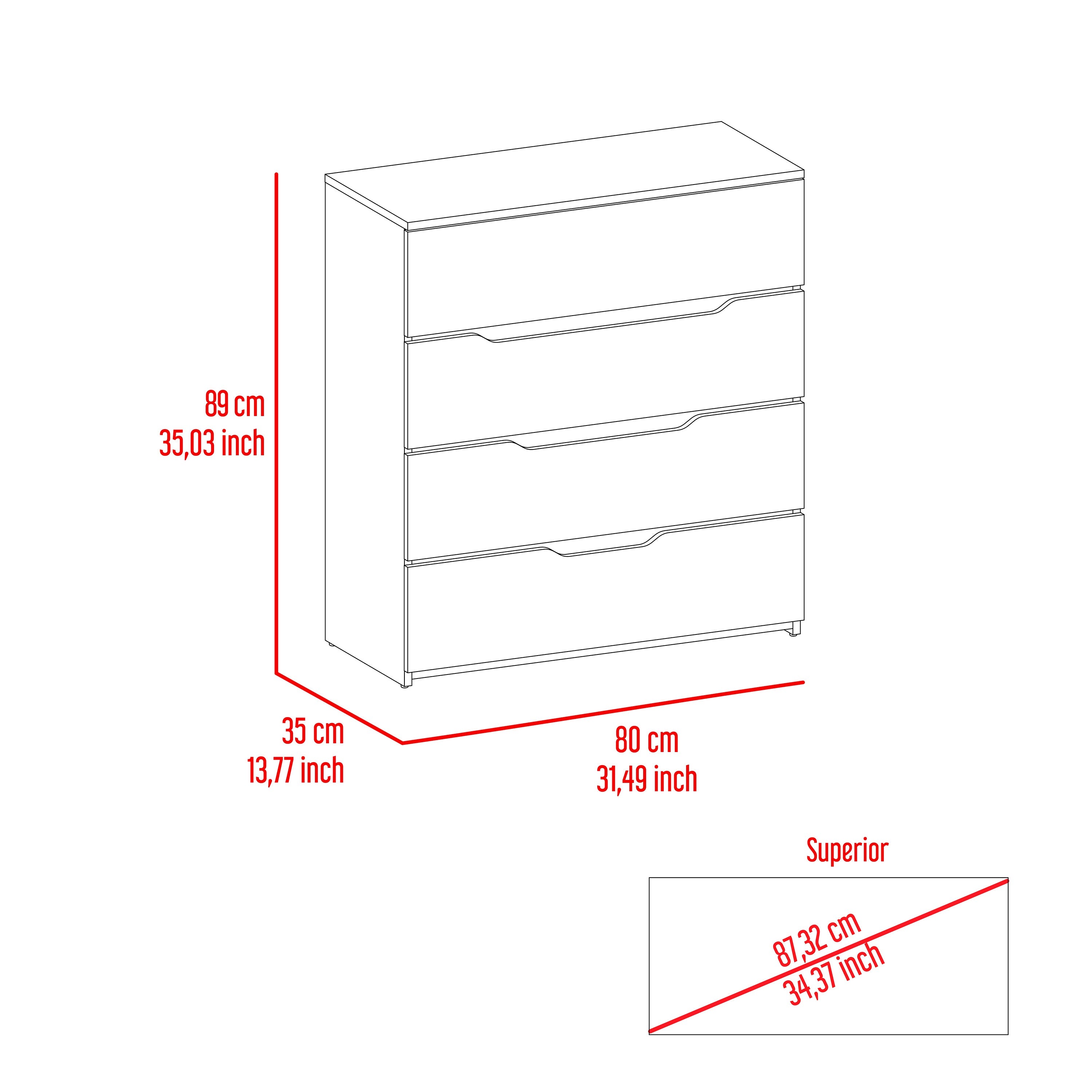 Raines 2 Piece Bedroom Set, London Armoire + Aralia Drawer Dresser, Black / Light Oak