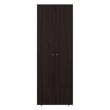 Home 6 Piece, 10 Door Closet System, Top Storage Shelves, Wide Armoire for Bedroom Storage and Organization, Natural Oak