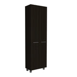 TUHOME Dayton 9-Piece Garage Set with Cabinets, Utility Shelves, and Work Counter, Heavy-Duty Storage for Tools, Equipment, and Supplies, 78.7"H x 23.3"W x 14.5"D, Black