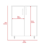 Akron 6 Piece Garage Set, 3 Wall Cabinets + 2 Storage Cabinets + Drawer Base Cabinet, Black Wengue Finish