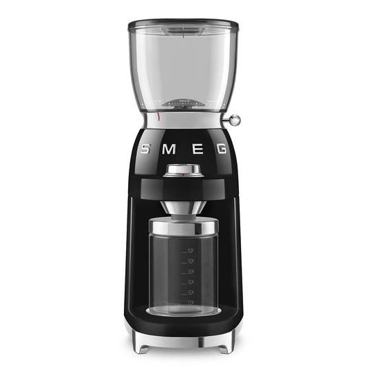 Conical Burr Coffee Grinder - Retro-Style Black