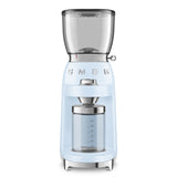 Conical Burr Coffee Grinder - Retro-Style Pastel Blue