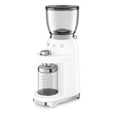 Conical Burr Coffee Grinder - Retro-Style White