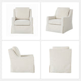 Stanley Glider Slipcovered Swivel Chair with Slope Arm(Optional Types)