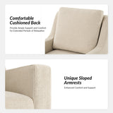 Stanley Glider Slipcovered Swivel Chair with Slope Arm(Optional Types)