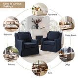Stanley Glider Slipcovered Swivel Chair with Slope Arm(Optional Types)
