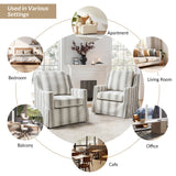 Stanley Glider Slipcovered Swivel Chair with Slope Arm(Optional Types)