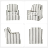 Stanley Glider Slipcovered Swivel Chair with Slope Arm(Optional Types)