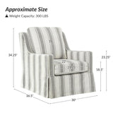Stanley Glider Slipcovered Swivel Chair with Slope Arm(Optional Types)