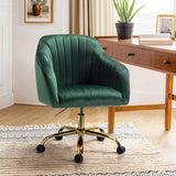 Bright Velvet Office Chair