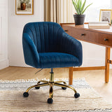 Bright Velvet Office Chair