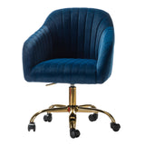 Bright Velvet Office Chair