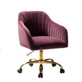 Bright Velvet Office Chair