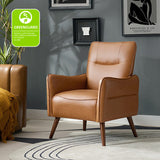 Clara Vegan Leather Armchair
