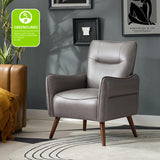 Clara Vegan Leather Armchair