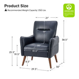 Clara Vegan Leather Armchair