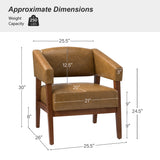 Nikolaus Vegan Leather Armchair CAMEL