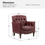 Enrique Genuine Leather Armchair