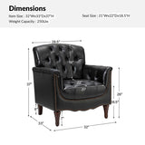 Enrique Genuine Leather Armchair