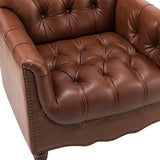 Enrique Genuine Leather Armchair
