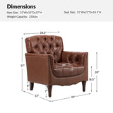 Enrique Genuine Leather Armchair