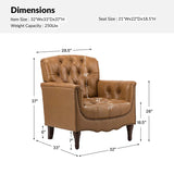 Enrique Genuine Leather Armchair