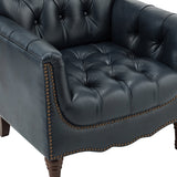 Enrique Genuine Leather Armchair