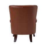 Anthony Genuine Leather Armchair BROWN