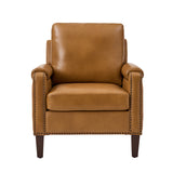 Raimund Genuine Leather Armchair CAMEL