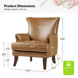 Brooklyn Vegan Leather Armchair
