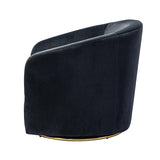 Emanuela Velvet Swivel Barrel Armchair