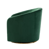 Emanuela Velvet Swivel Barrel Armchair