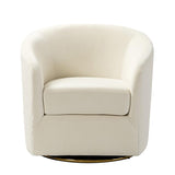 Emanuela Velvet Swivel Barrel Armchair