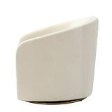Emanuela Velvet Swivel Barrel Armchair