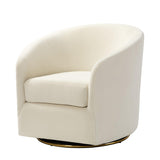 Emanuela Velvet Swivel Barrel Armchair