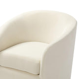 Emanuela Velvet Swivel Barrel Armchair