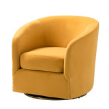 Emanuela Velvet Swivel Barrel Armchair