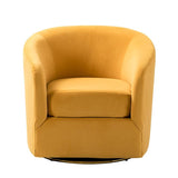 Emanuela Velvet Swivel Barrel Armchair
