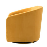 Emanuela Velvet Swivel Barrel Armchair