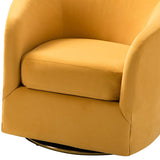 Emanuela Velvet Swivel Barrel Armchair