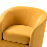 Emanuela Velvet Swivel Barrel Armchair