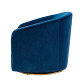Emanuela Velvet Swivel Barrel Armchair
