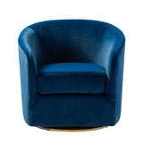 Emanuela Velvet Swivel Barrel Armchair