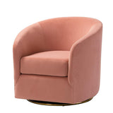 Emanuela Velvet Swivel Barrel Armchair